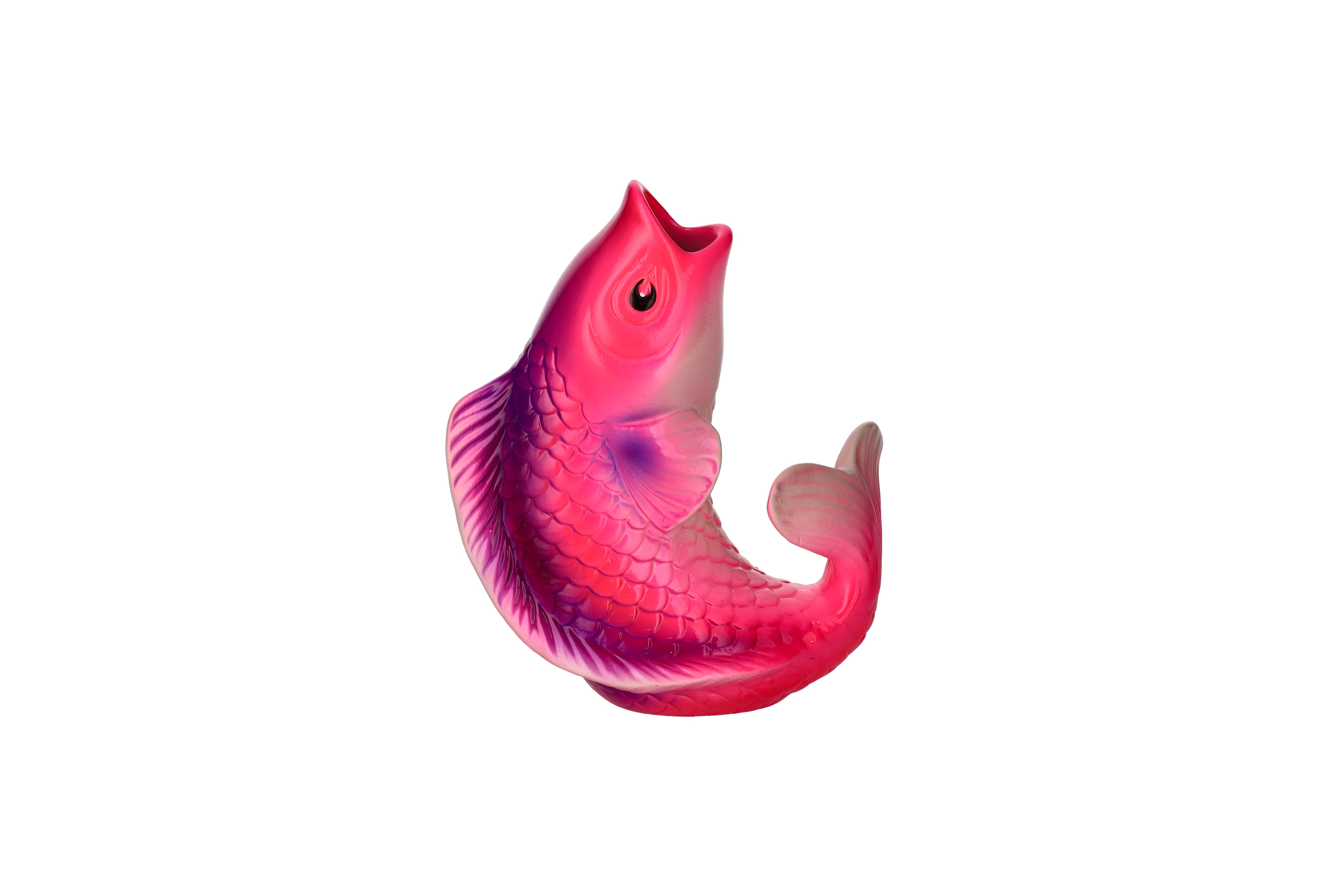 Mamsell Koi, Fisch, Vase, XS,  pink/lila/weiss