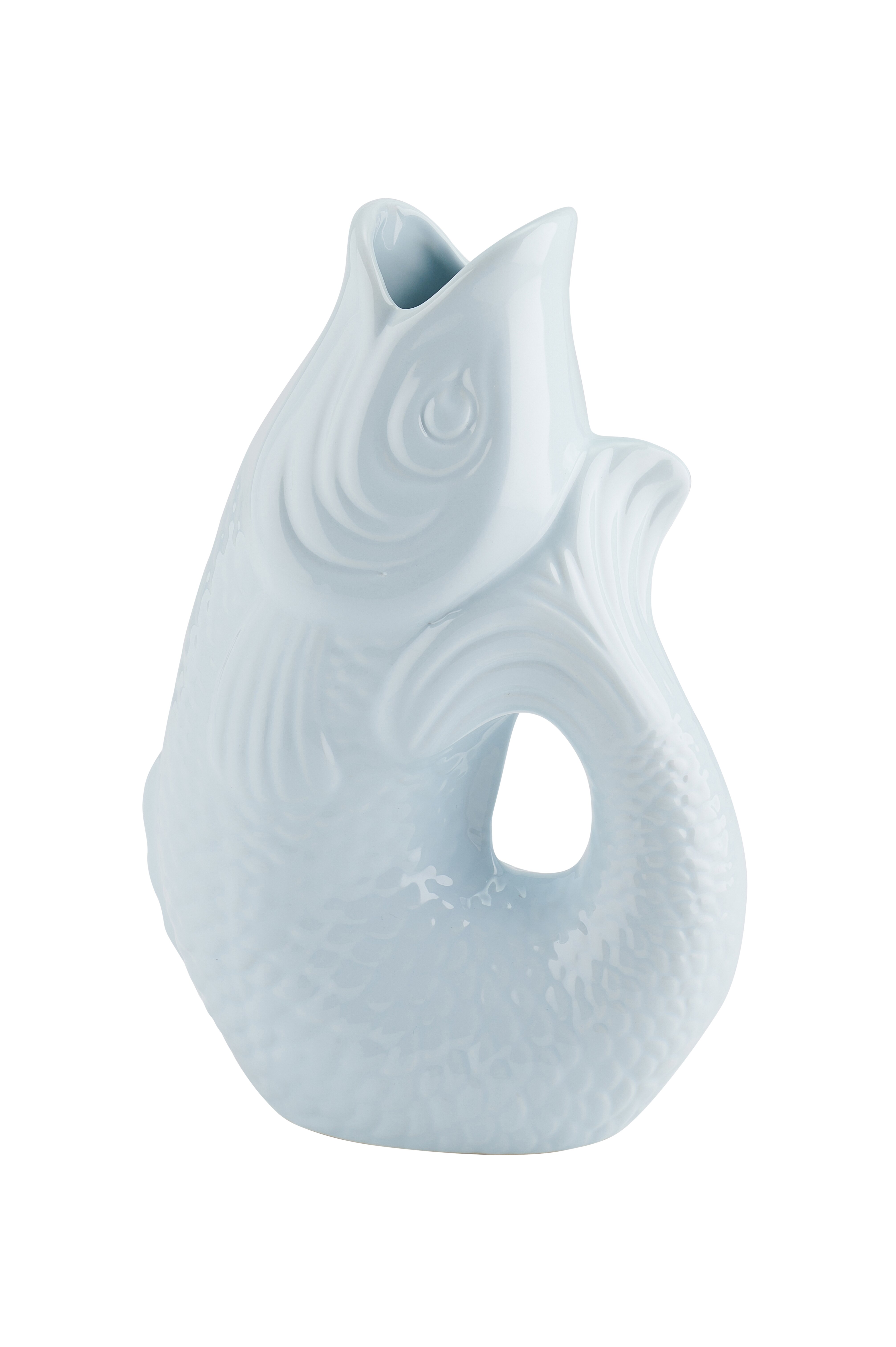Monsieur Carafon, Fisch, Vase, S, blue horizon, 1,2 Liter