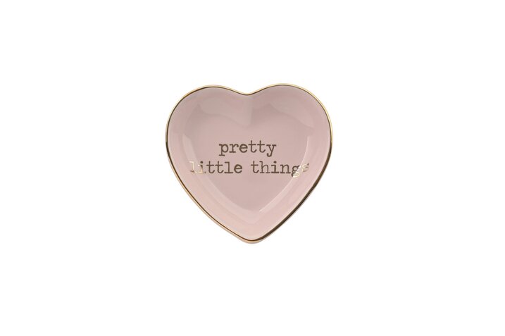 Love Plates, Deko-Teller, Porzellan, Pretty little things, Herz, tief, rosa