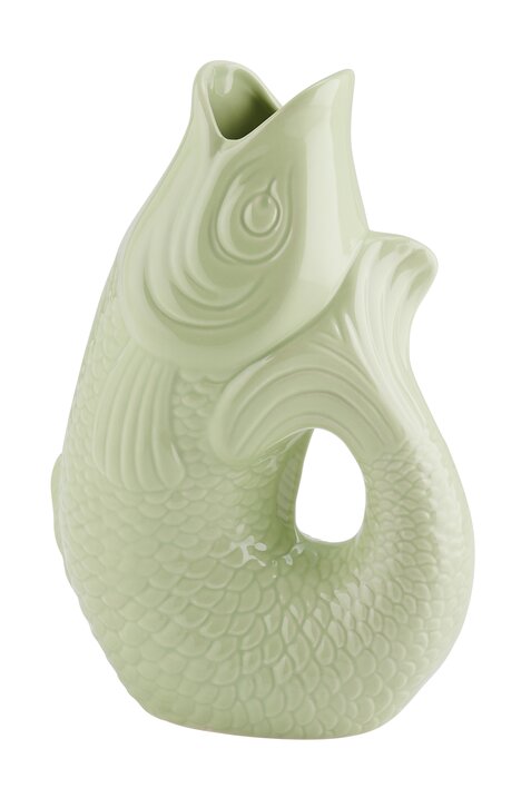 Monsieur Carafon, Fisch, Vase, L, seafoam, 2,7 Liter