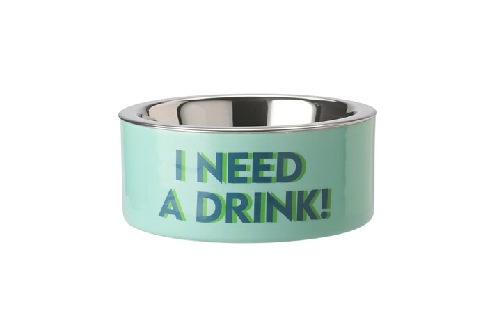 Love Pets, bowl, S, motive: I need a drink!, mint