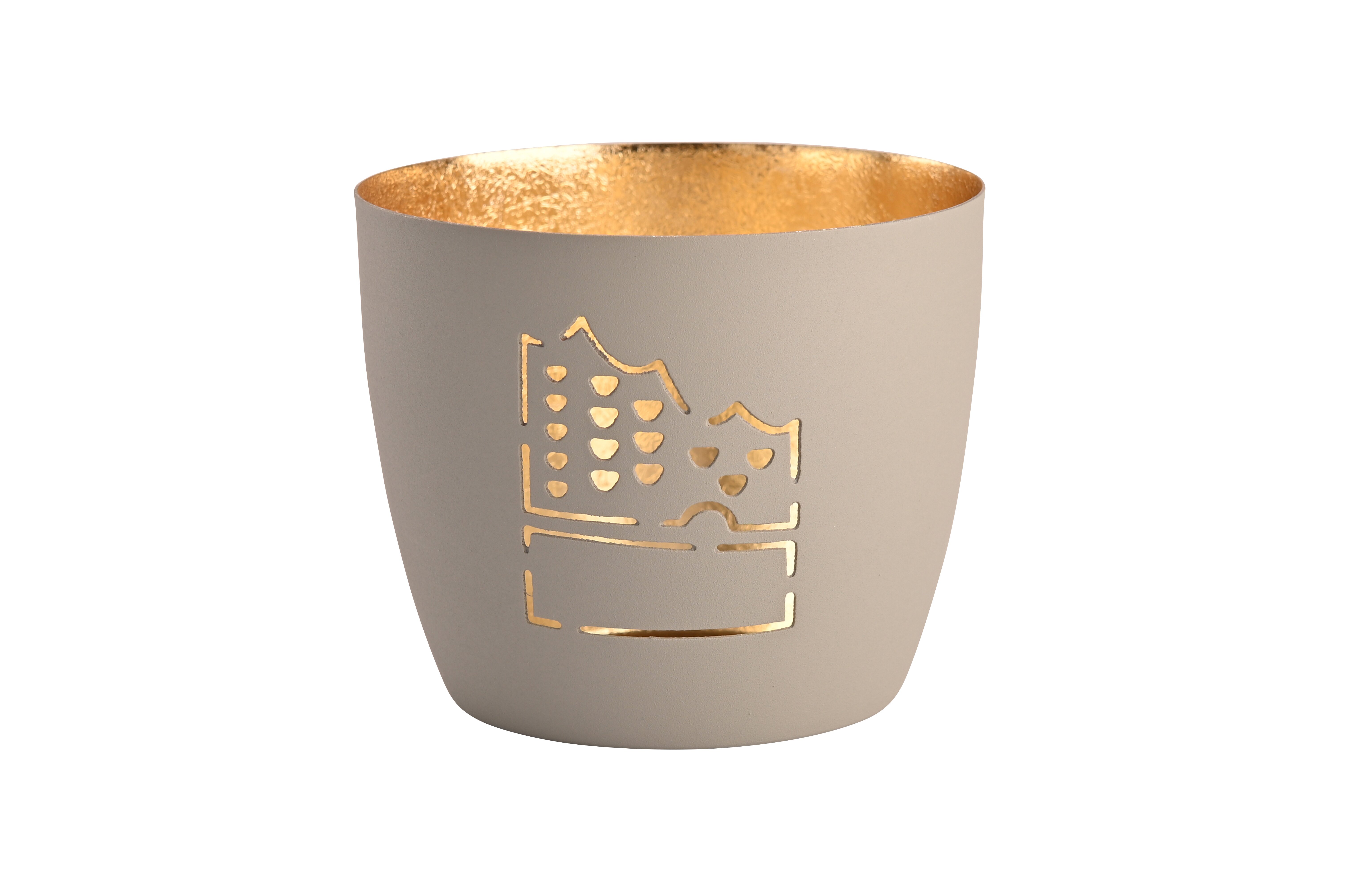 Madsras, votive, M, motive: Elbphilharmonie, flannel/gold