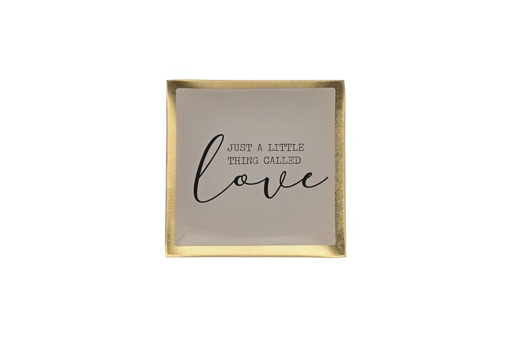 Love Plates, Glasteller S, Just a little thing called love, rosa