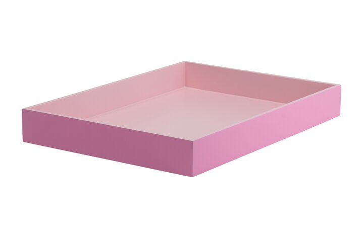 Spa, Tablett, M, rechteckig (40,4x29,3x5cm), 2 farbig, pink/rosa
