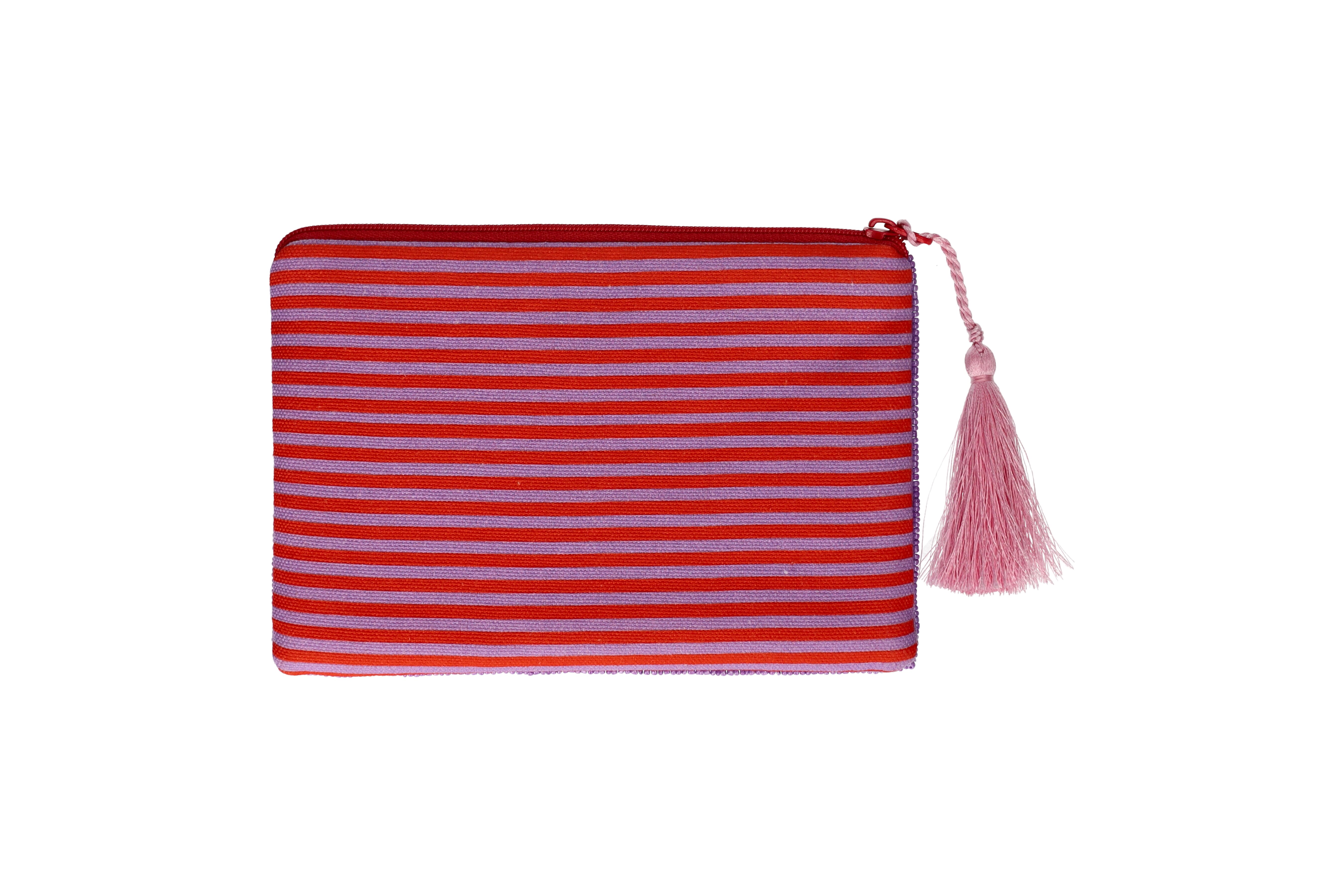 Elodie, cosmetic bag, M, motive: boots and flowers, blue/pink