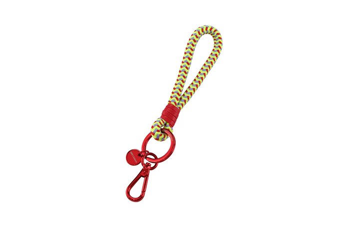 Metropolitan keyring, yellow/red/purple