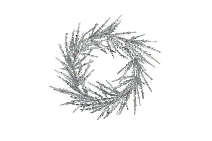 Seoul, Kranz mit Glitzer, silber