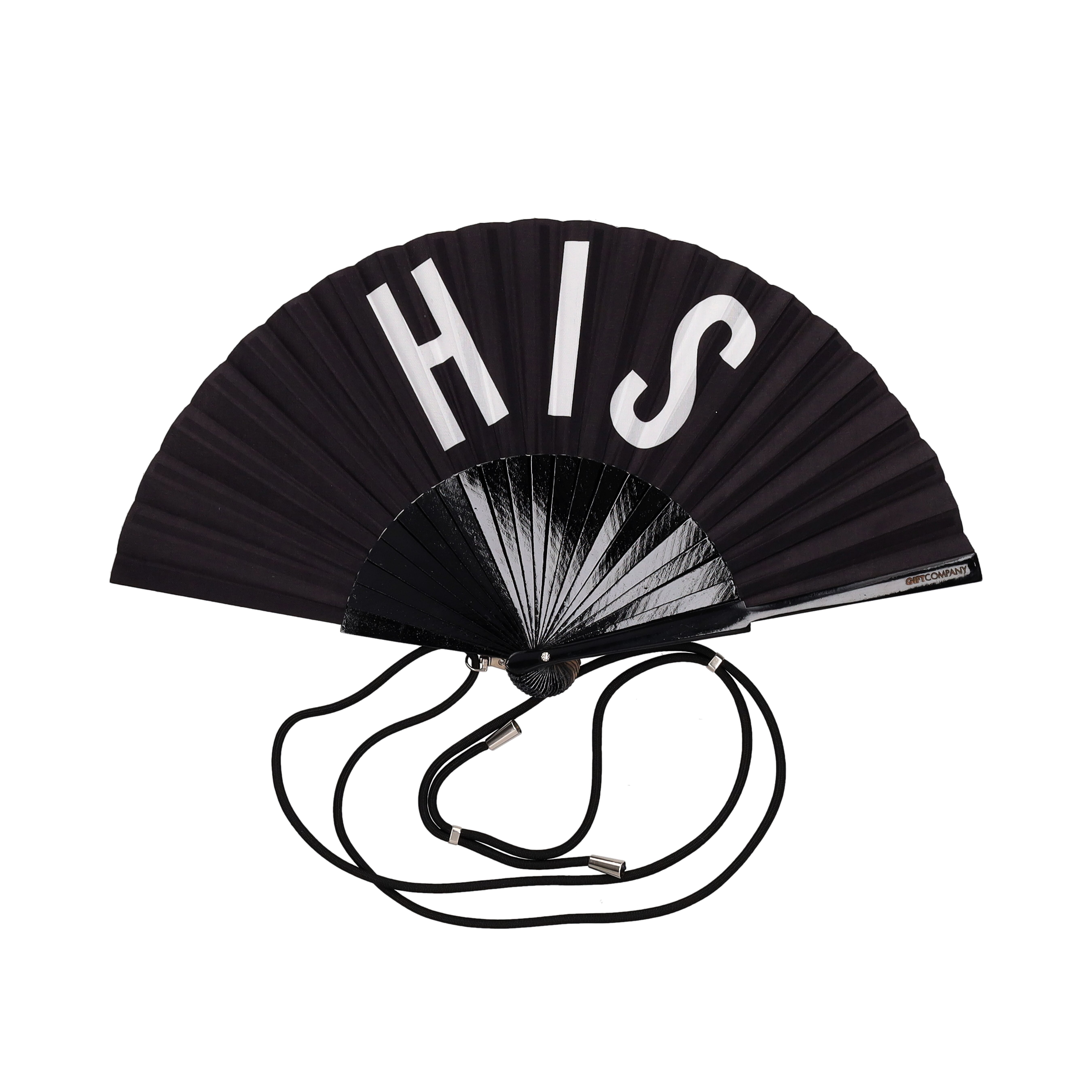 Fififan, Fan, 23cm, motive: His, black