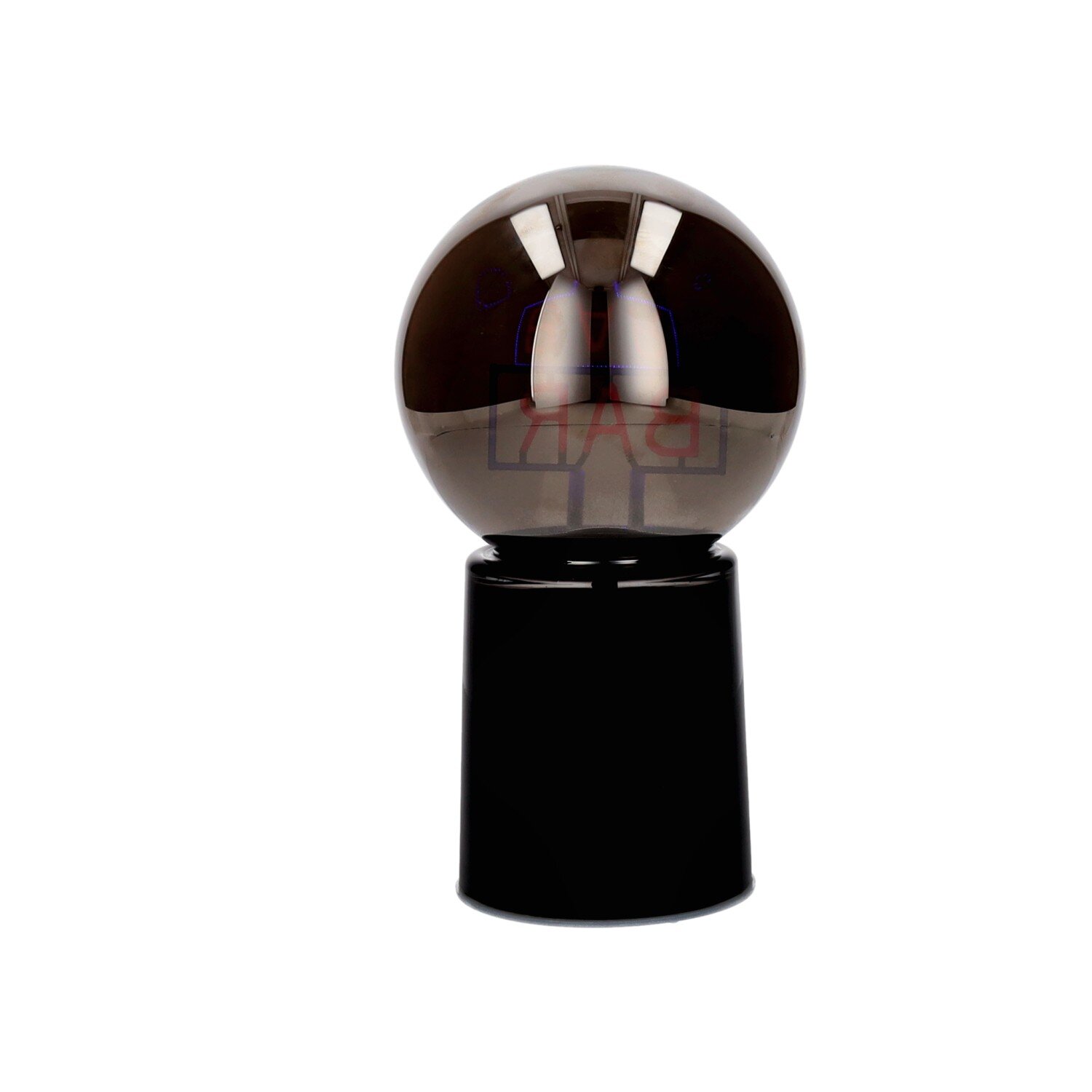 Glowmance, LED-light ball, neon light, motive: bar, black