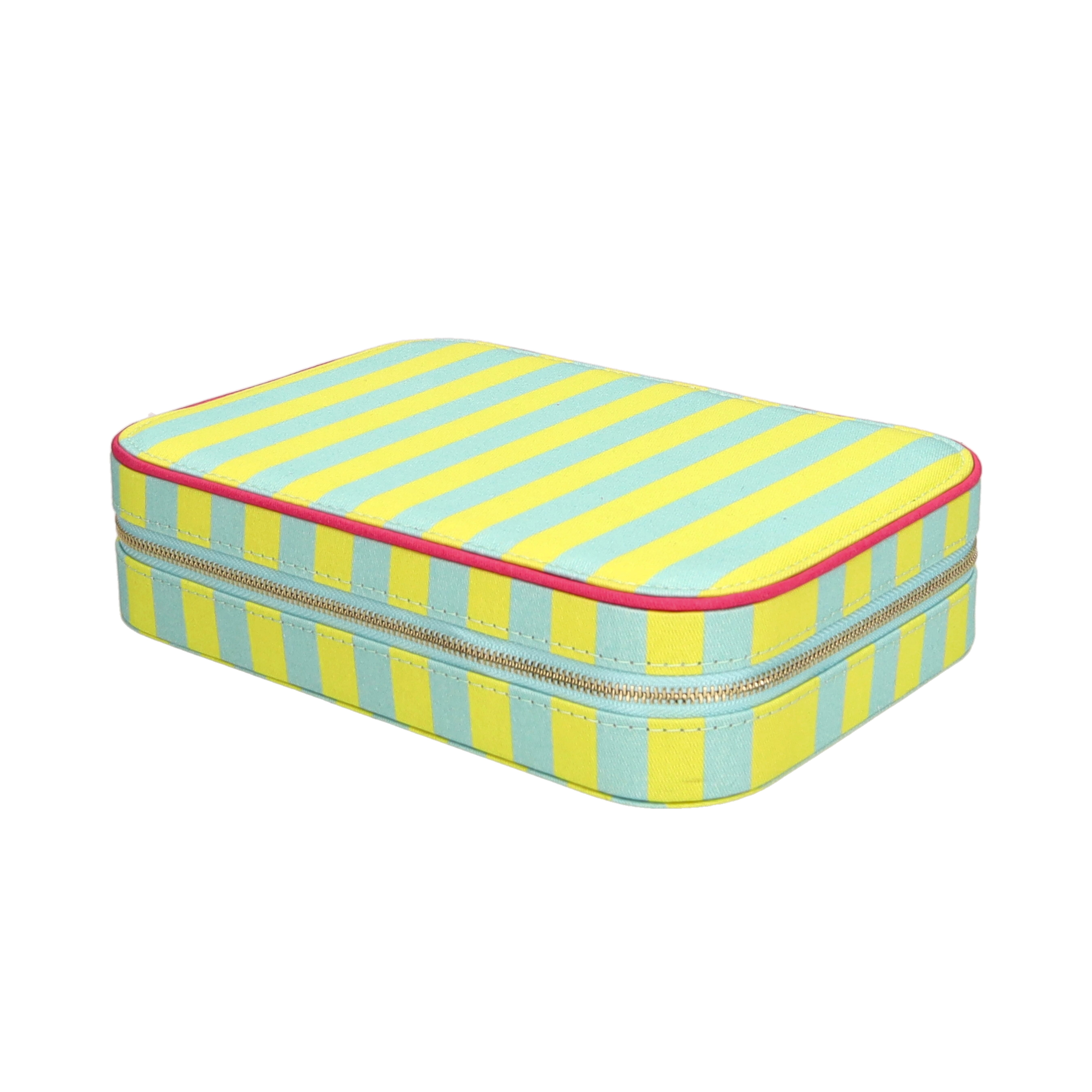 Treasure, Schmucketui, M, gestreift, hellgrün/ türkis