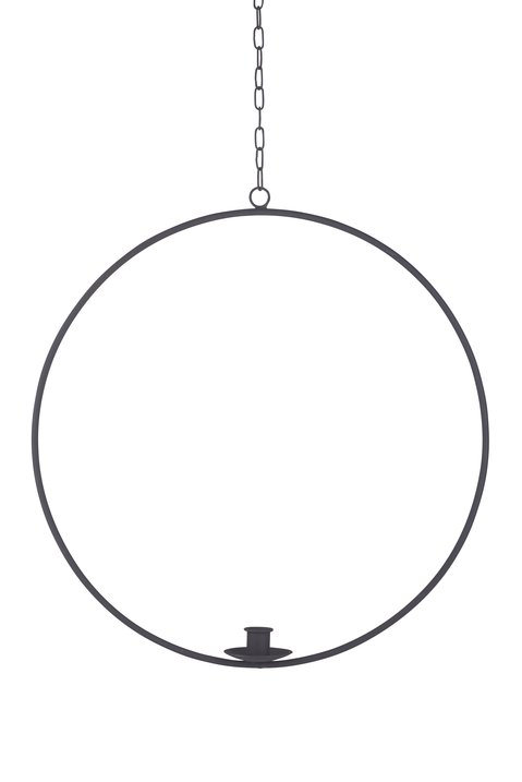 Ring, Kerzenhalter zum Hängen, M, schwarz
