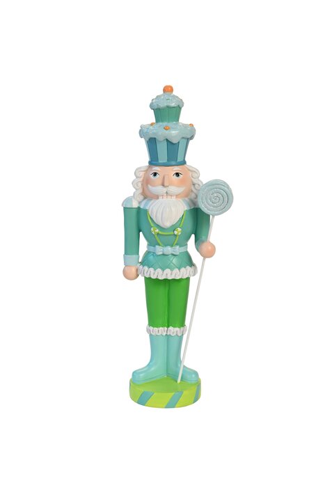 Noce, Nussknacker, H33,5cm, türkis/blau