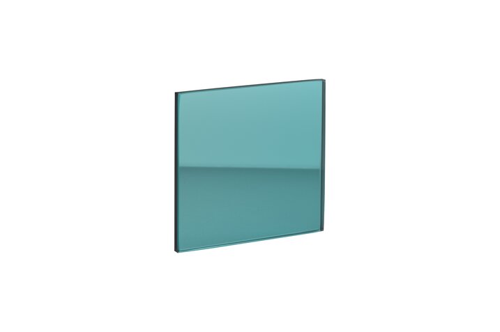 Miroir, glass coaster, turquoise