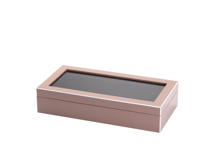 Tang, glasses box, for 8 glasses, rosewood