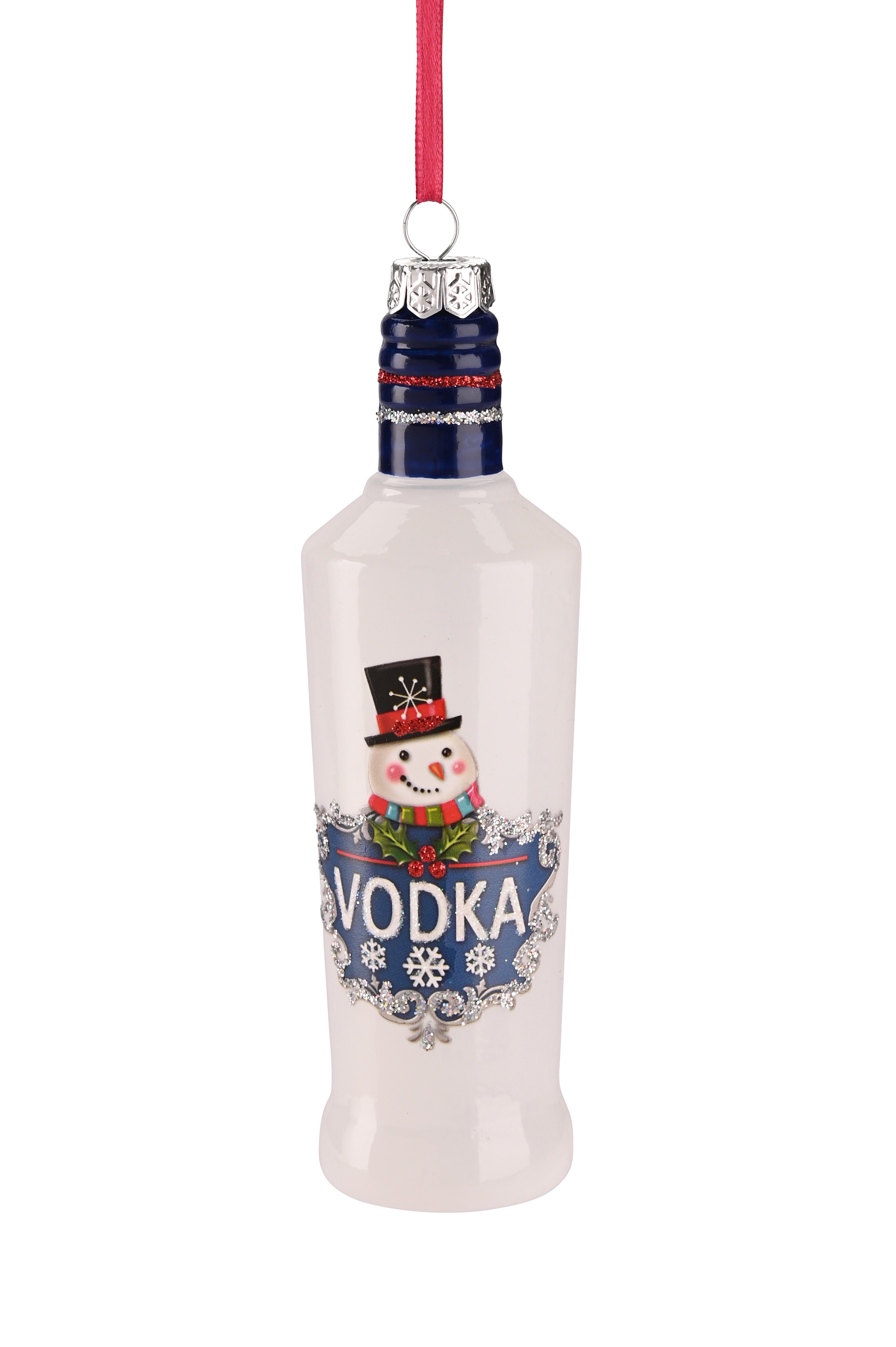 hanger vodka bottle, white 