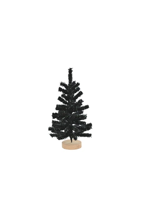 Silva, Deko-Weihnachtsbaum, beflockt, H30cm, schwarz
