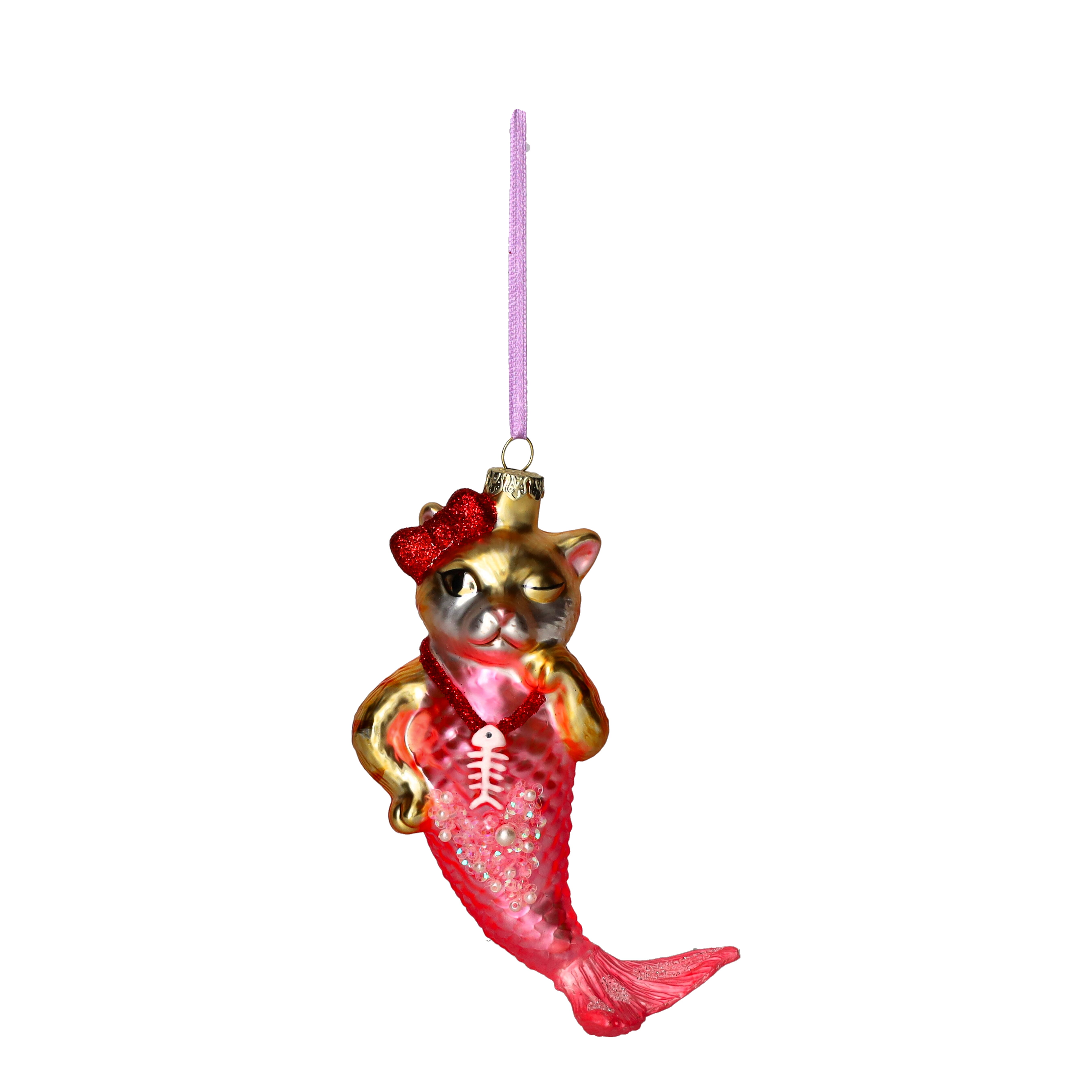 Hänger Katze Meerjungfrau, pink