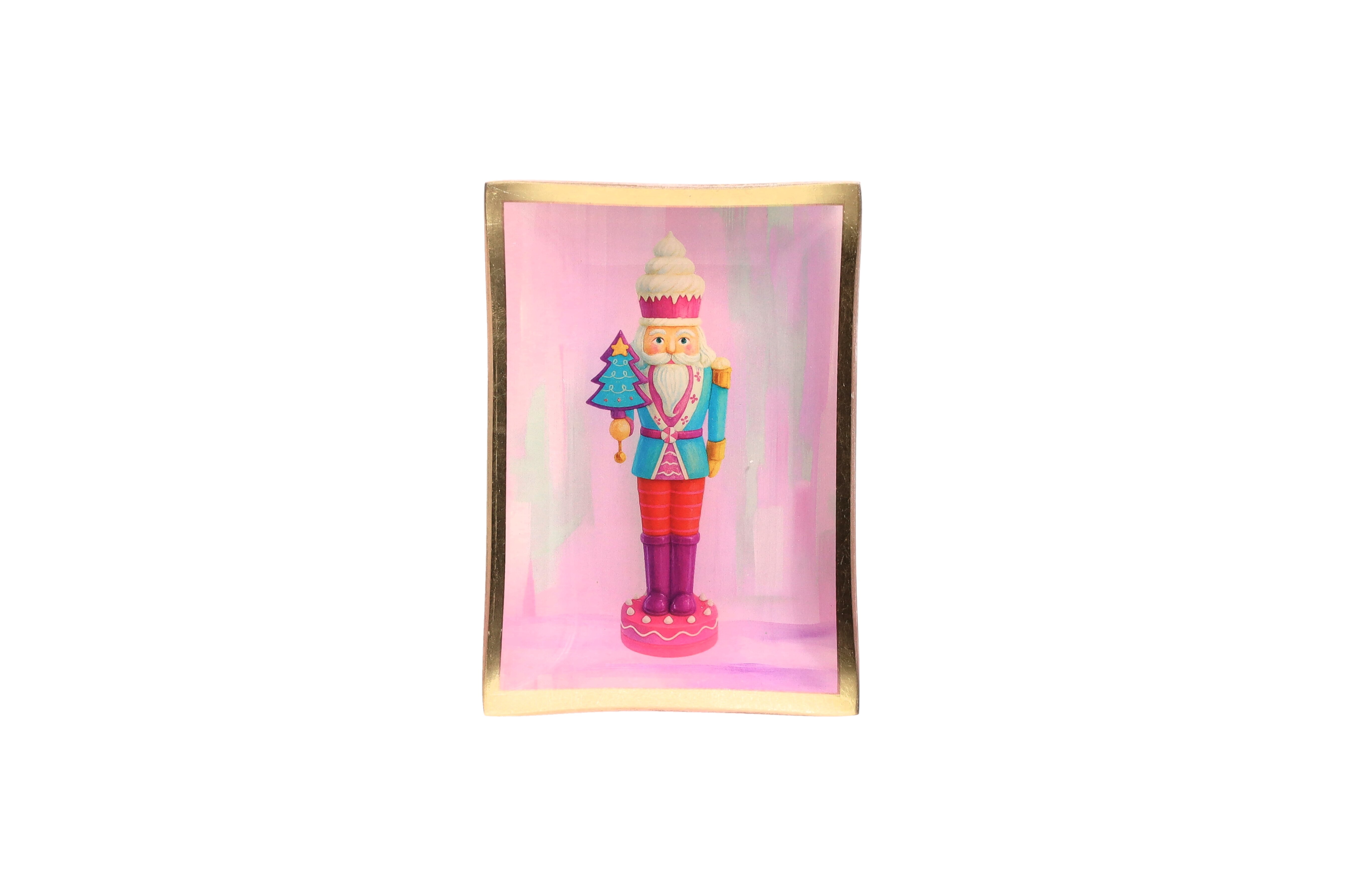 Love Plates, Glasteller M, Motiv: Nußknacker, mehrfarbig