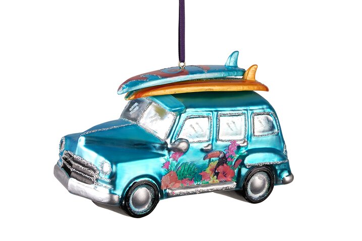 hanger car w. surdboards, multicolor