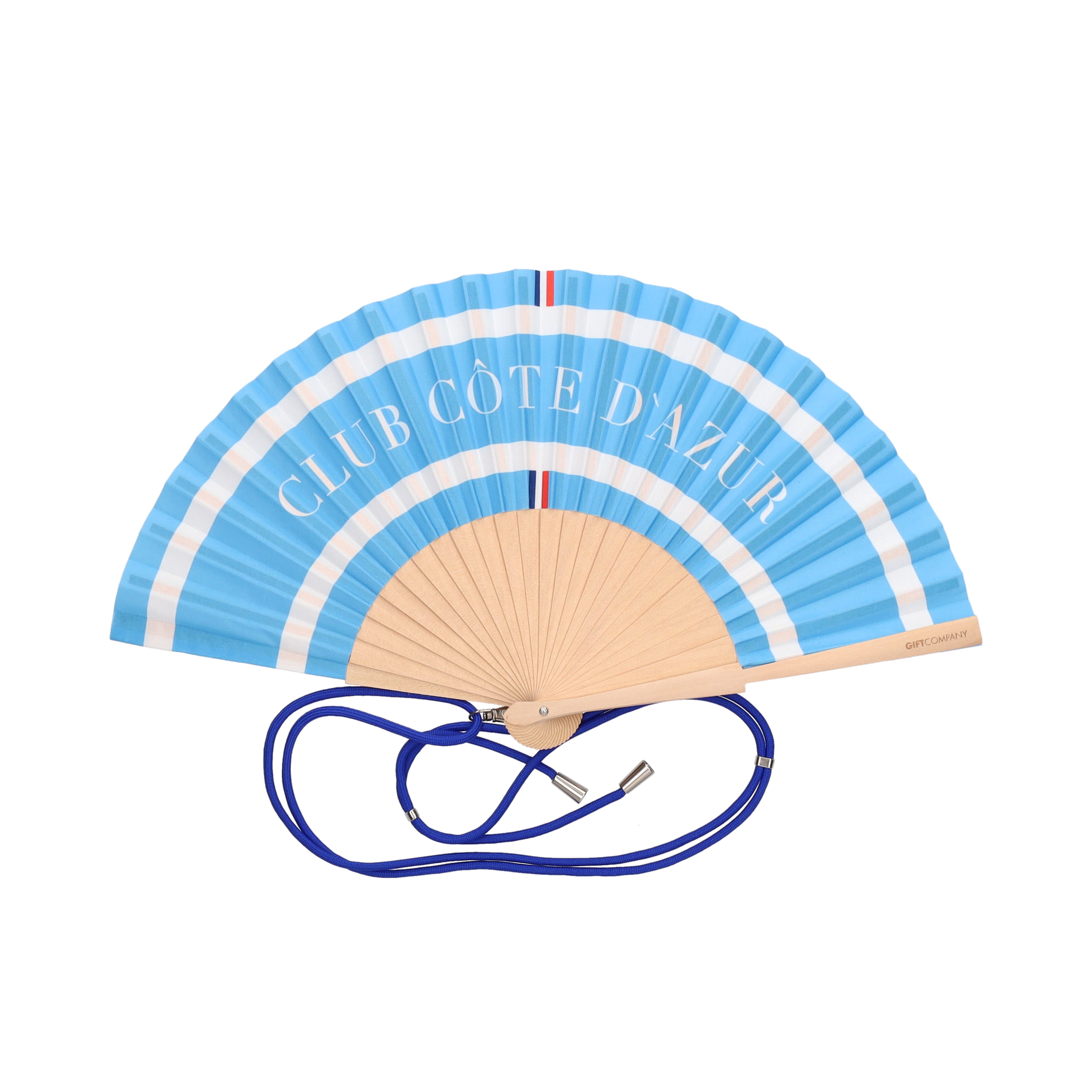 Fififan, Fan, 23cm, motive: Club Cote D´Azur, blue
