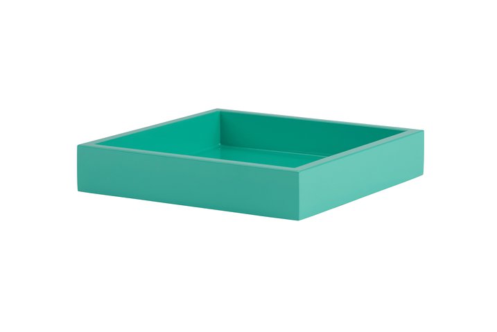 Spa, Tablett, S, quadratisch (19x19x3,5cm), bright aqua