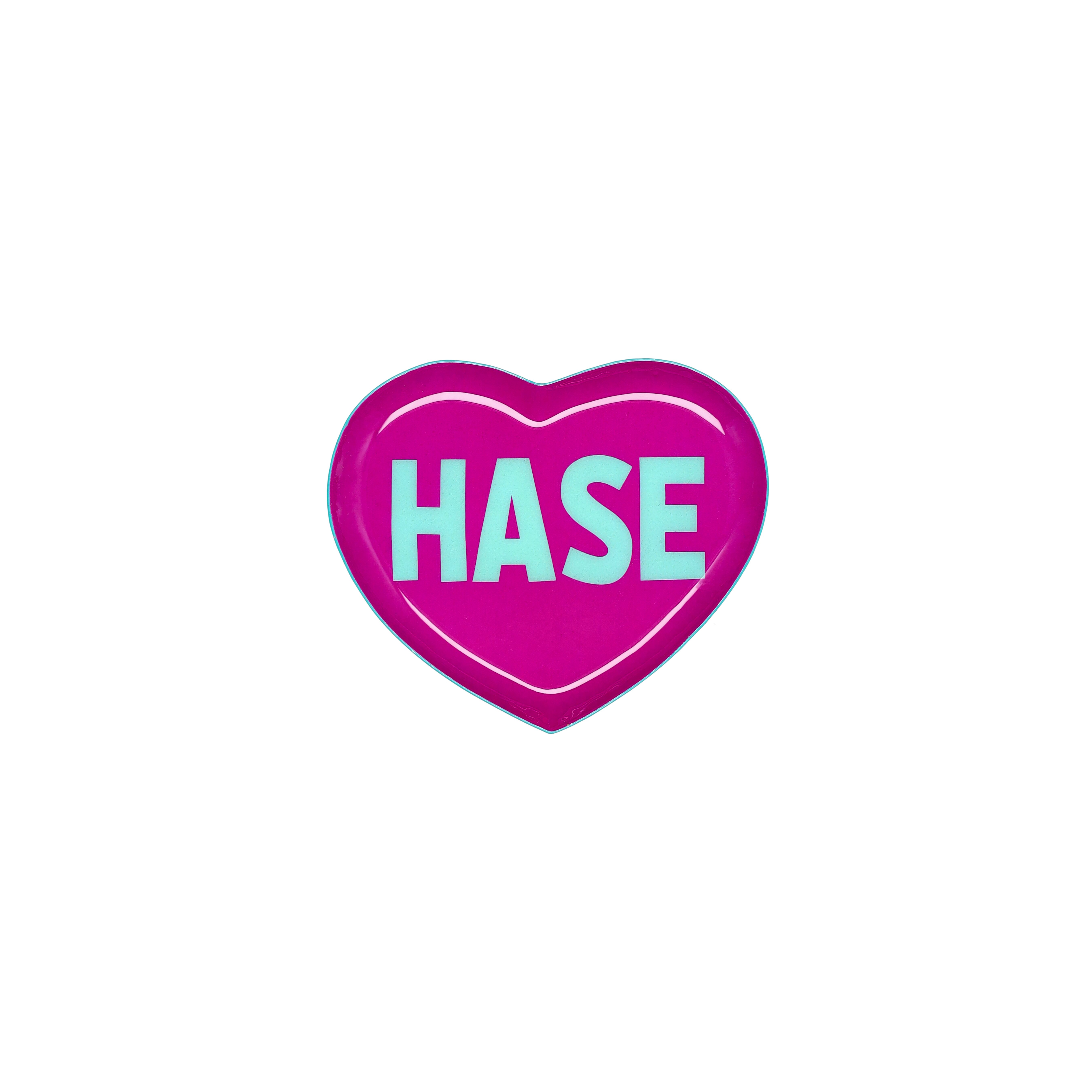 Love Trays, Dekotablett, XS,  Motiv: Hase, Herzform, pink