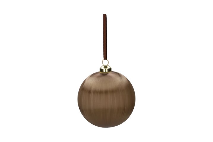 Chinois, Weihnachtskugel, 8cm, braun