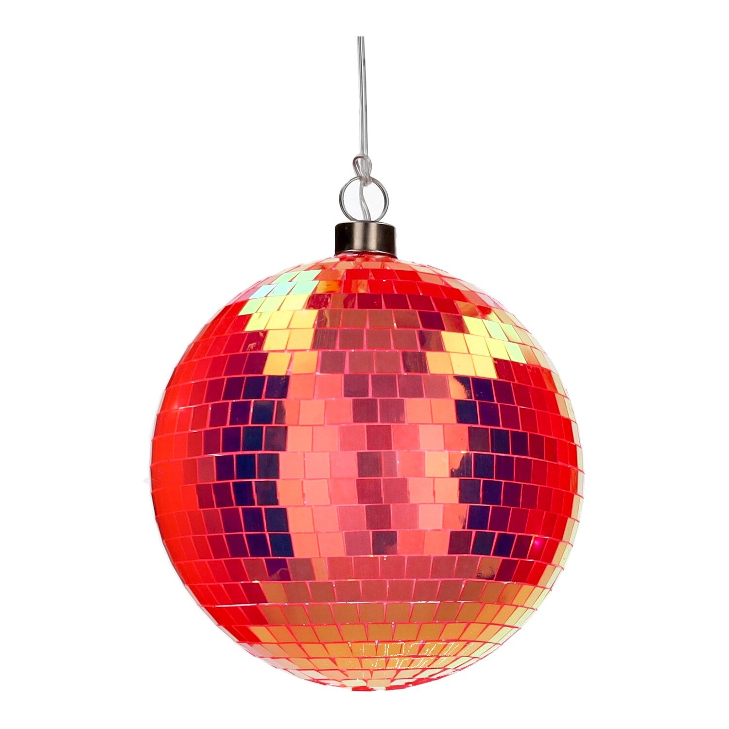 Disco, LED-Kugel, 15cm, neon orange