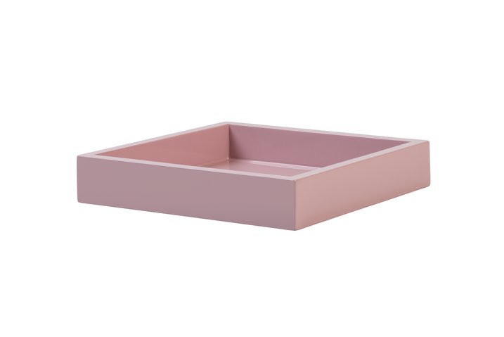 Spa, Tablett, S, quadratisch (19x19x3,5cm), dusty rose