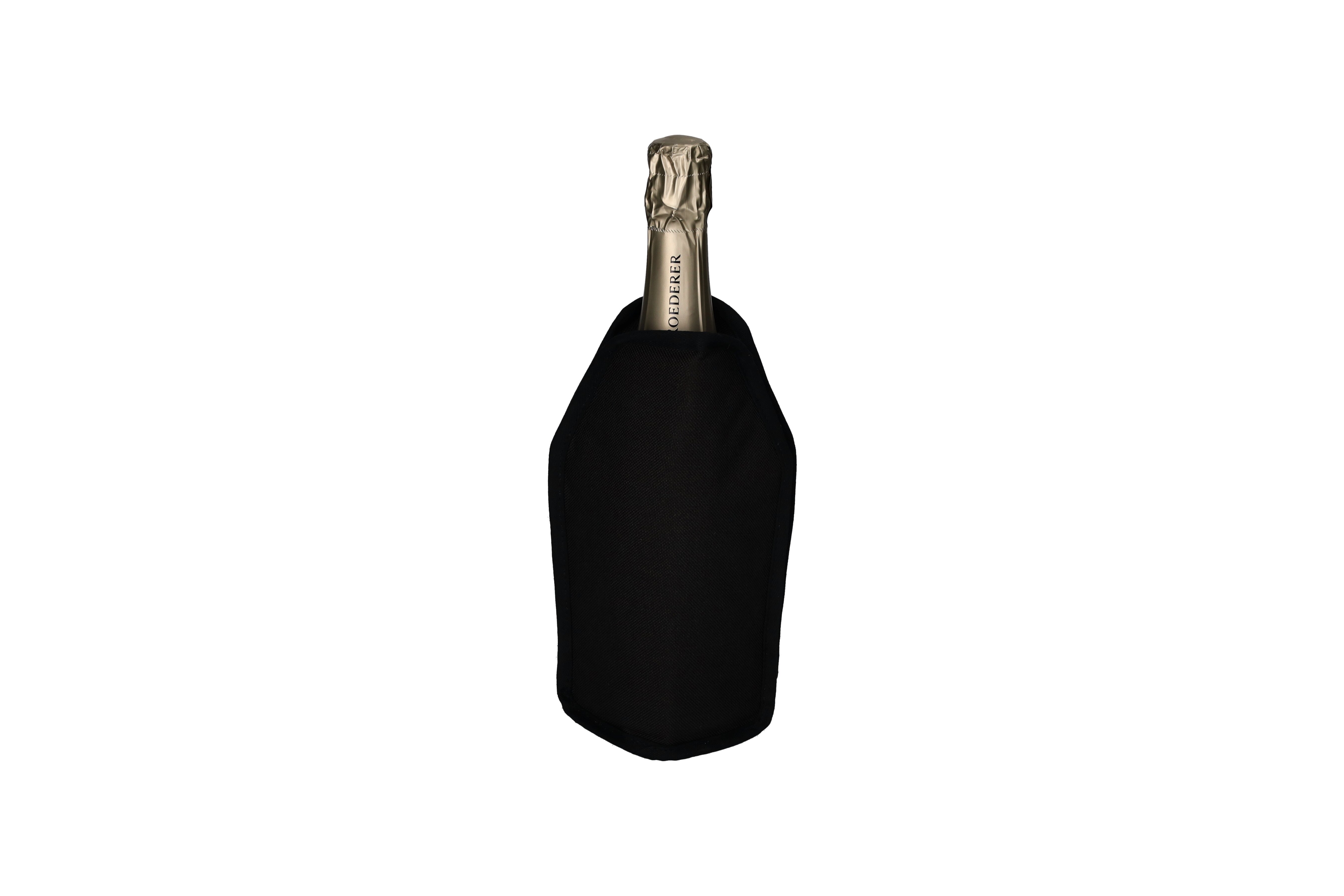 Froid, cooling sleeve, motive: wine and dine, black