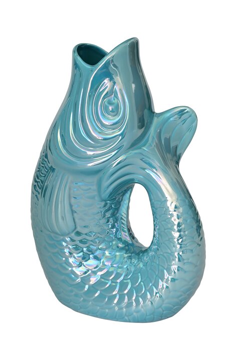 Monsieur Carafon, Fisch, Vase, L, rainbow ocean, 2,7 Liter