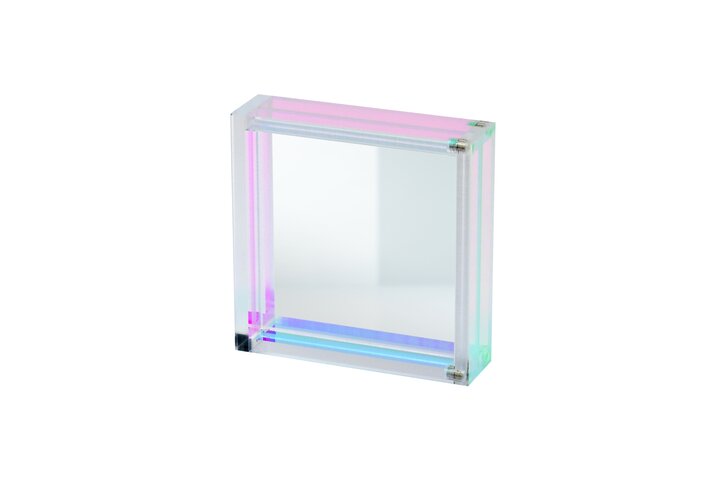 Tokio, photo frame, 10x10cm, acrylic, clear, iridescent