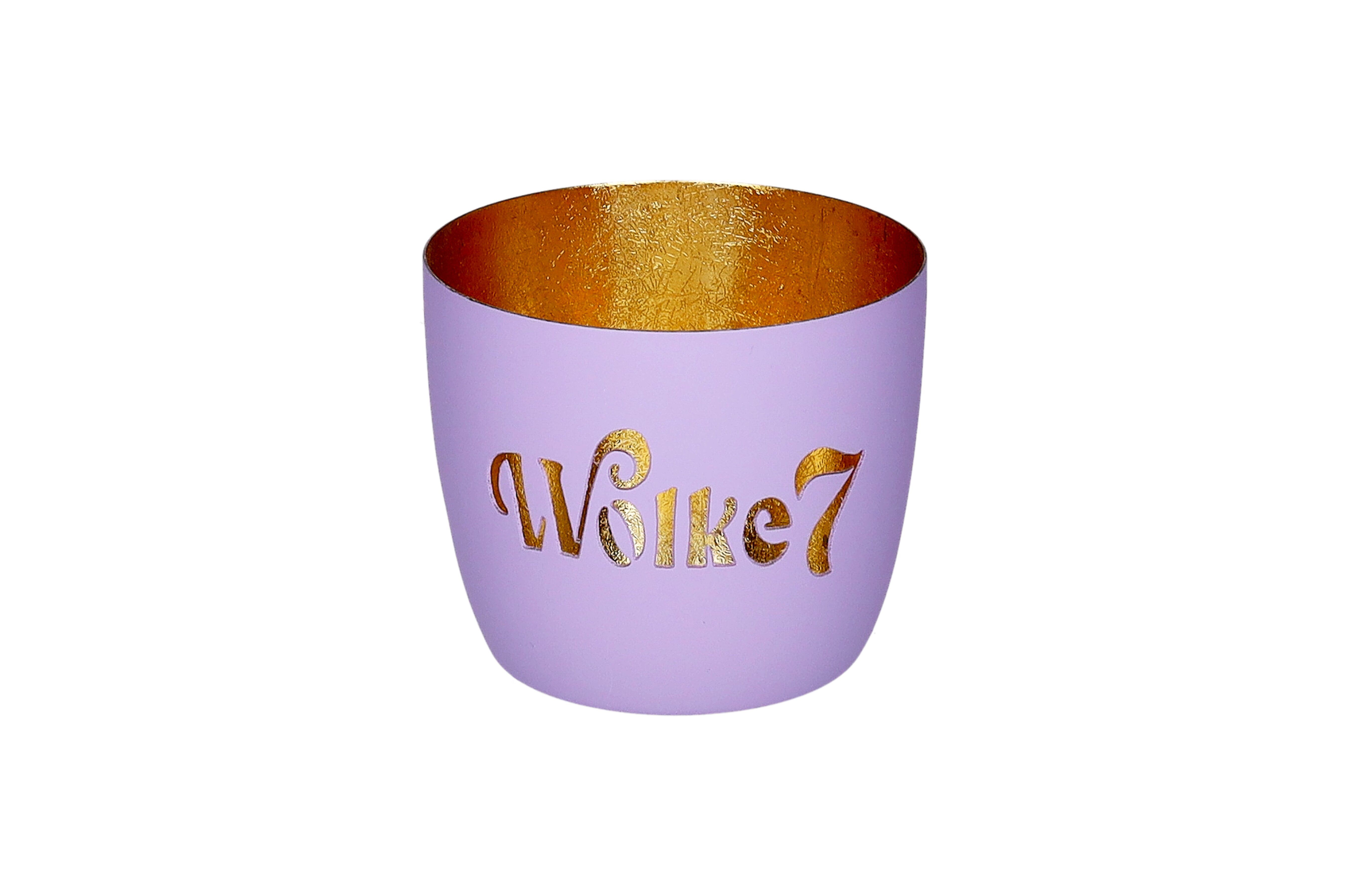 Madras, Windlicht, M, Motiv: Wolke 7, lila/gold