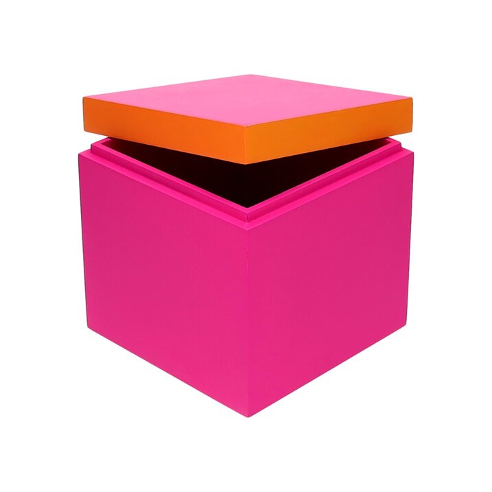 Neo, Box, S(13x13x13cm), 2 farbig, neon pink/neon orange