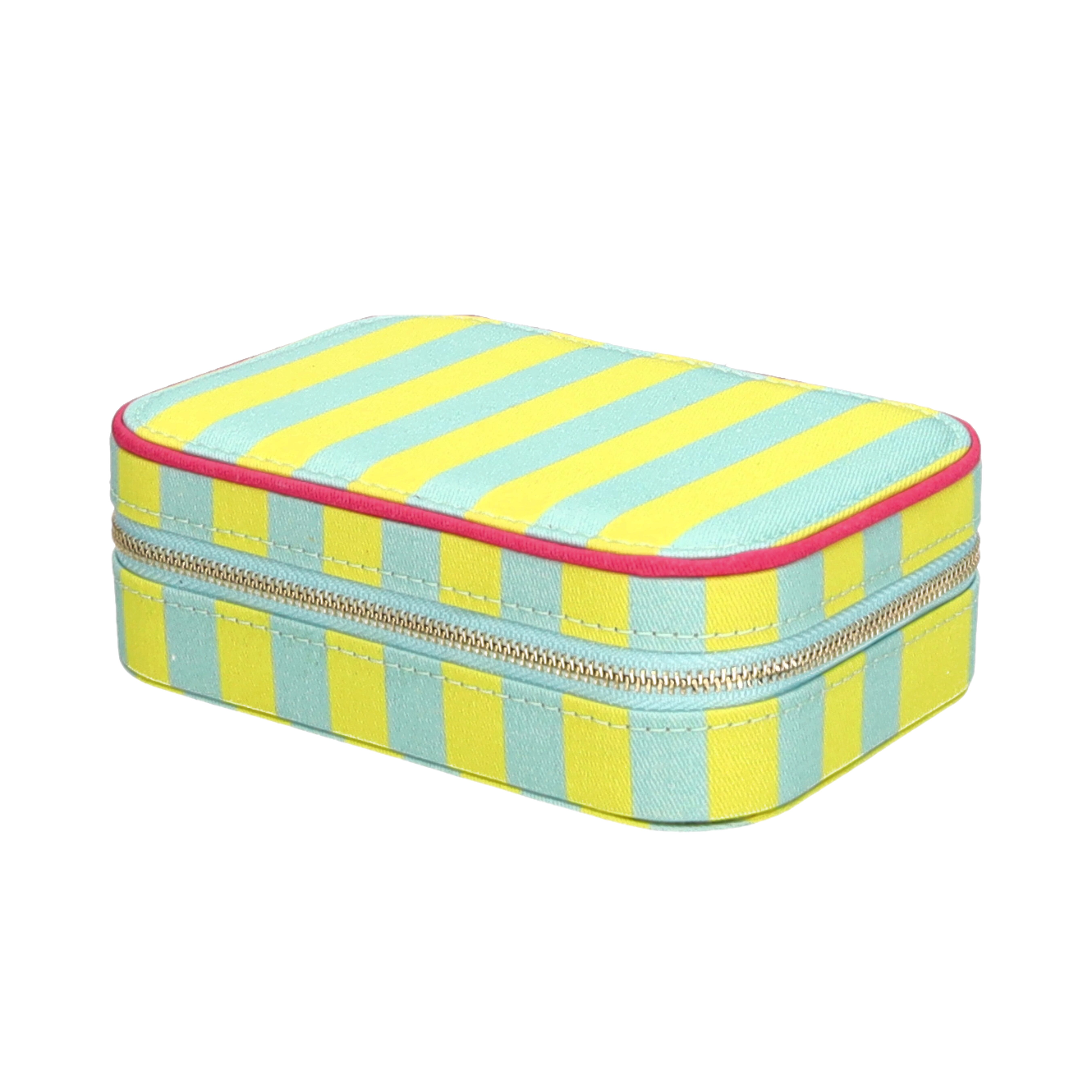 Treasure, Schmucketui, S, gestreift, hellgrün/ türkis