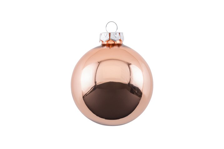 Christmas tree ball 6cm opal, copper