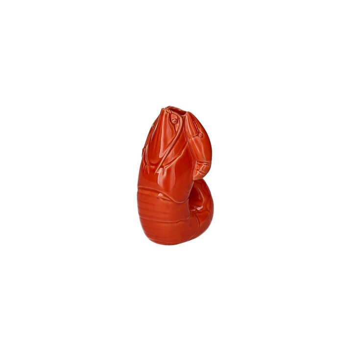 Madame Crevette, Hummer, Vase, XS, orangerot