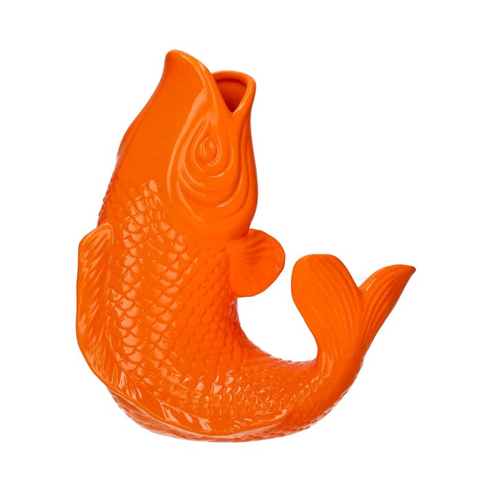 Mamsell Koi, Fisch, Vase, S, neon orange