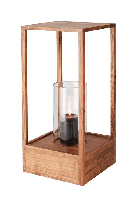Bento, lantern, L(h63cm), acacia wood, nature