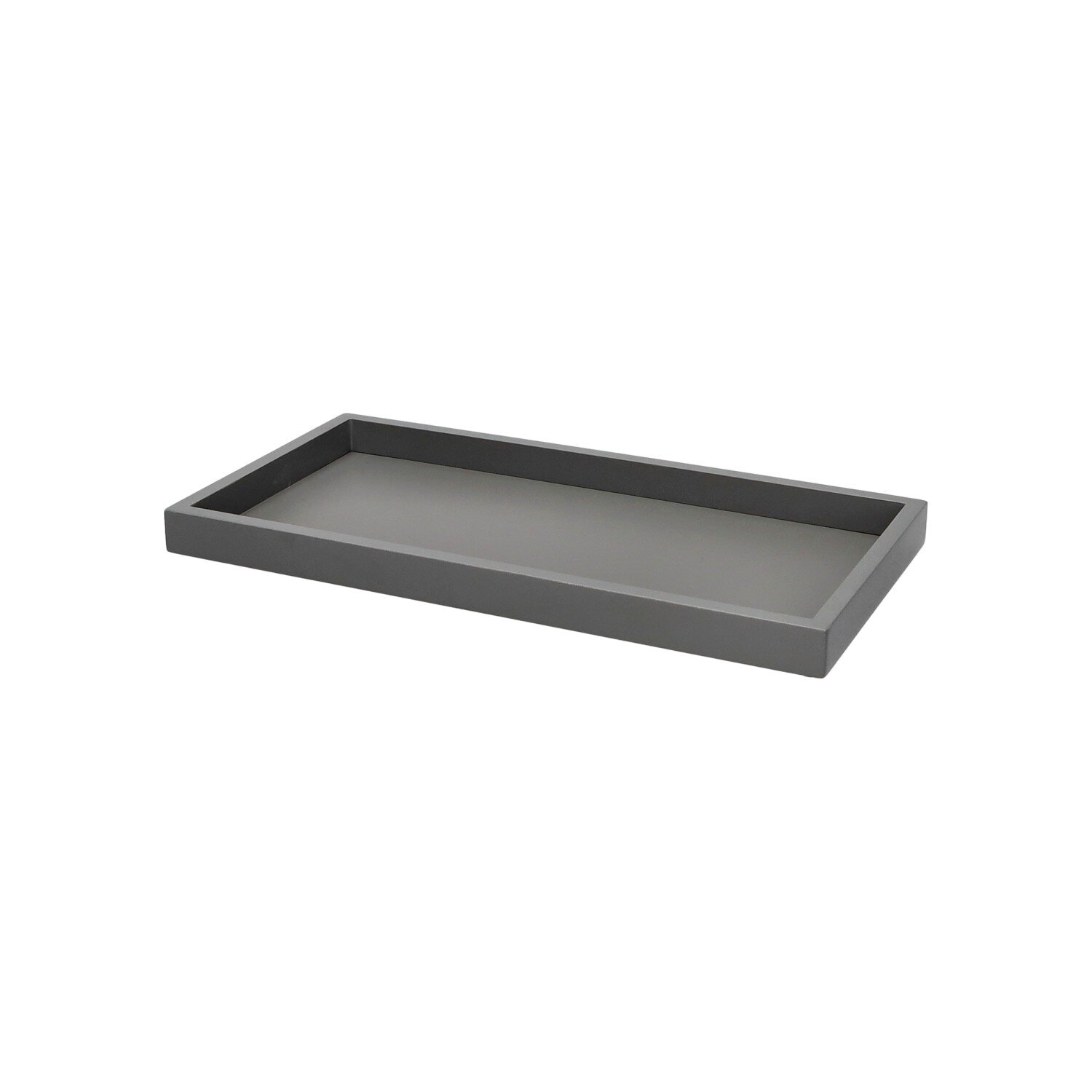 Neo, Tablett, rechteckig (30x2x15cm), 2 farbig, grau/dunkelgrau