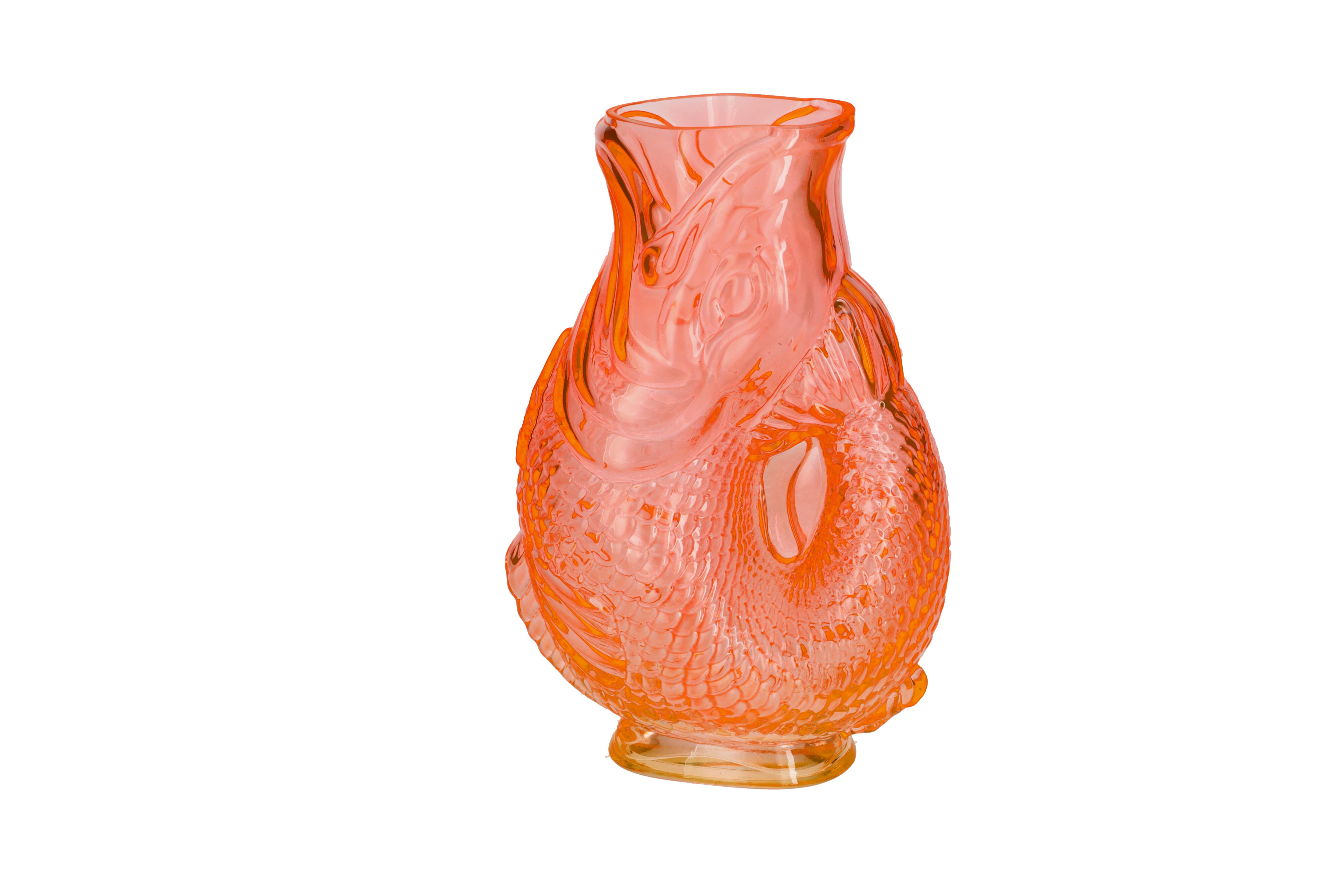 Jacquard, Fischvase S(H24cm), orange, gs