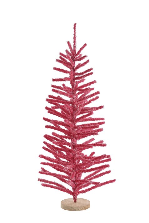 Silva, Deko-Weihnachtsbaum, beflockt, H75cm, pink