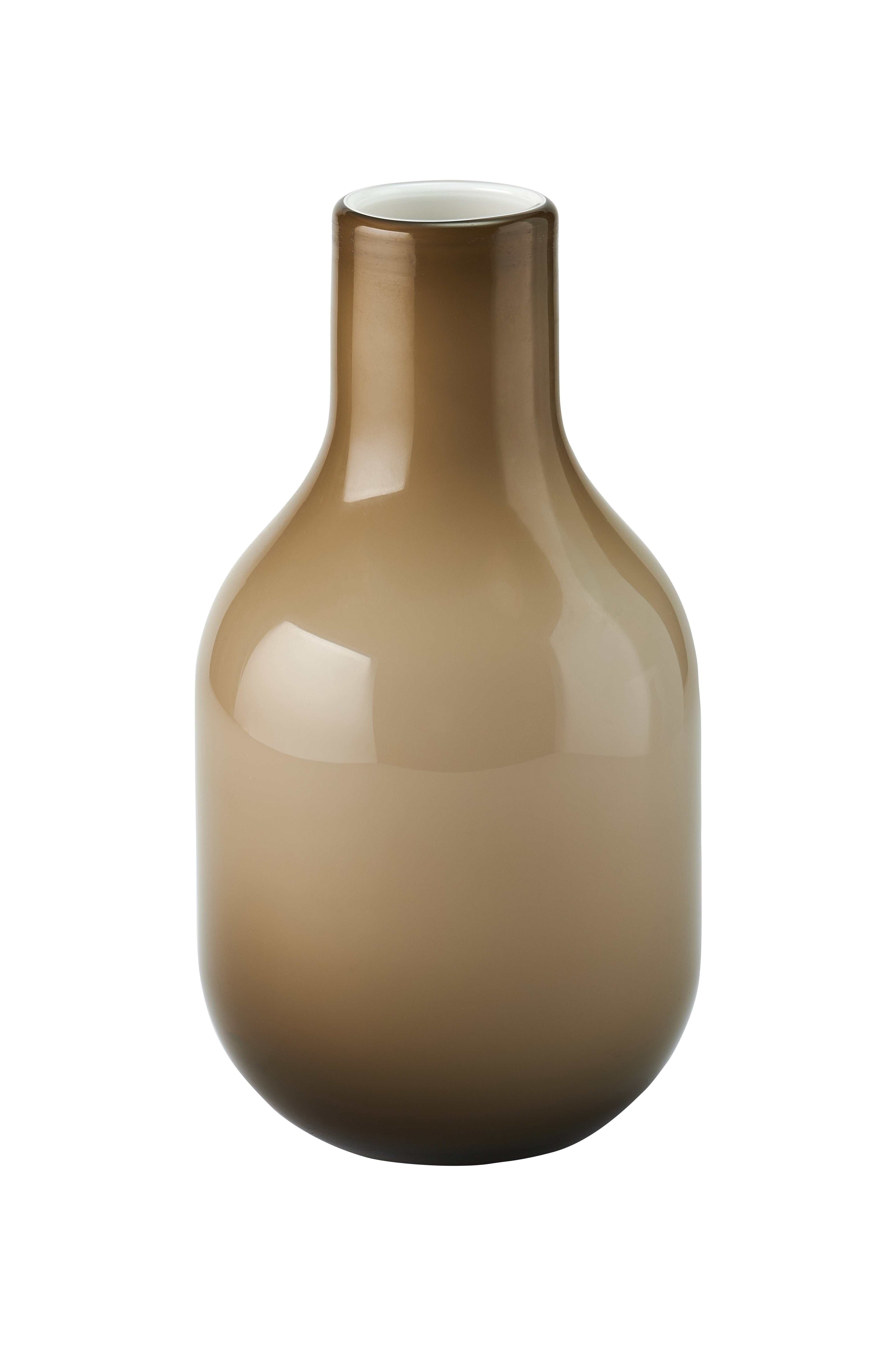 Pearl, glass vase, H33cm, sandstone, solid