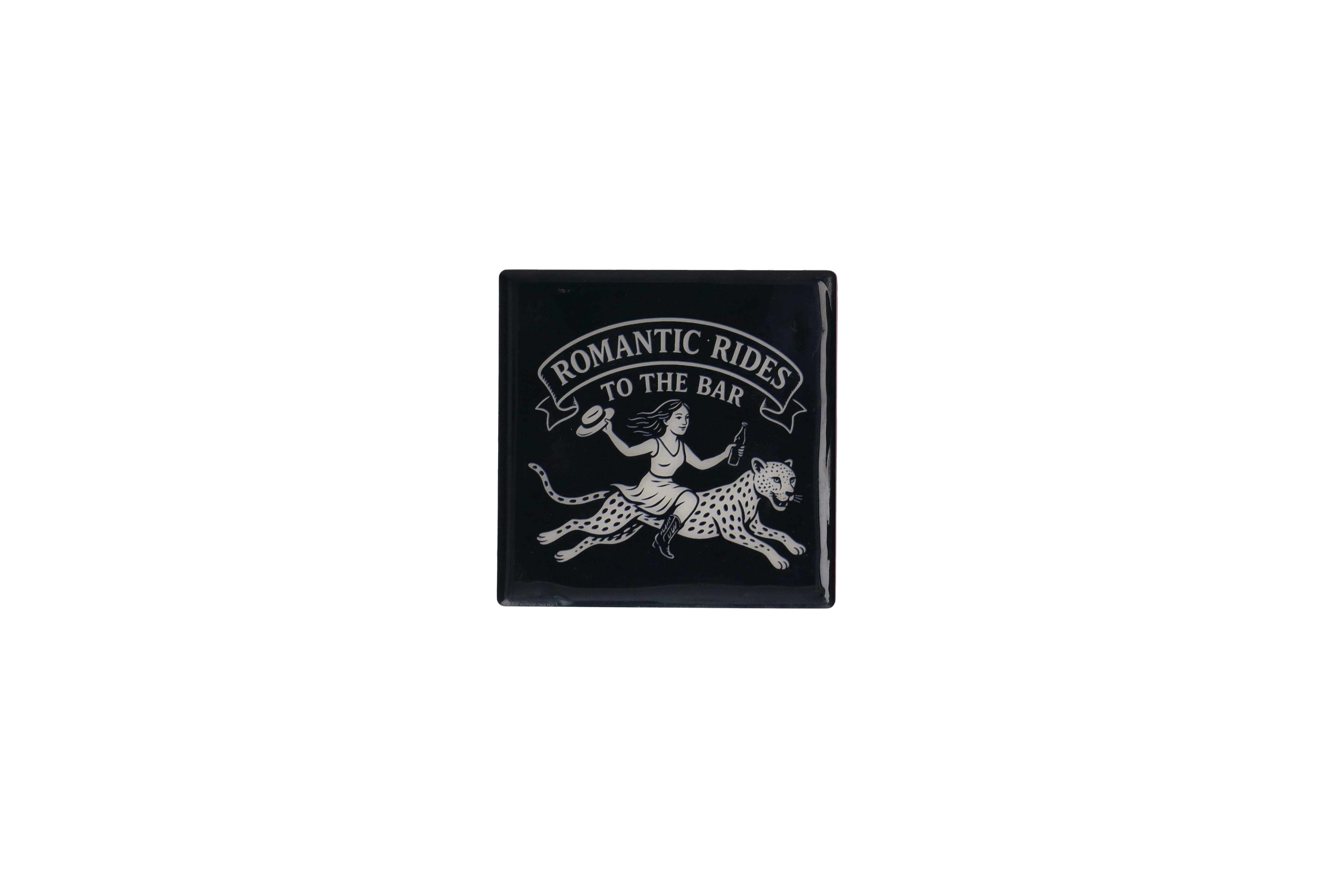 Love Tiles, Untersetzer, Motiv: Romantic Rides, schwarz