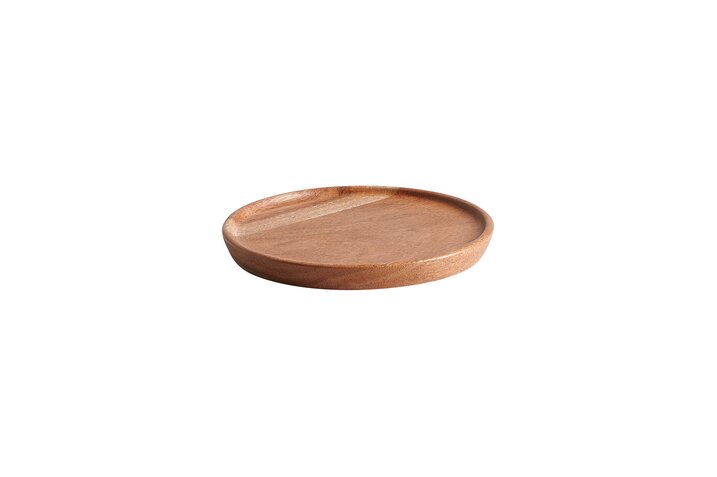 Bento, tray, XS, acacia wood, round, nature