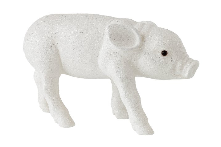 Solna glitter pig l,white