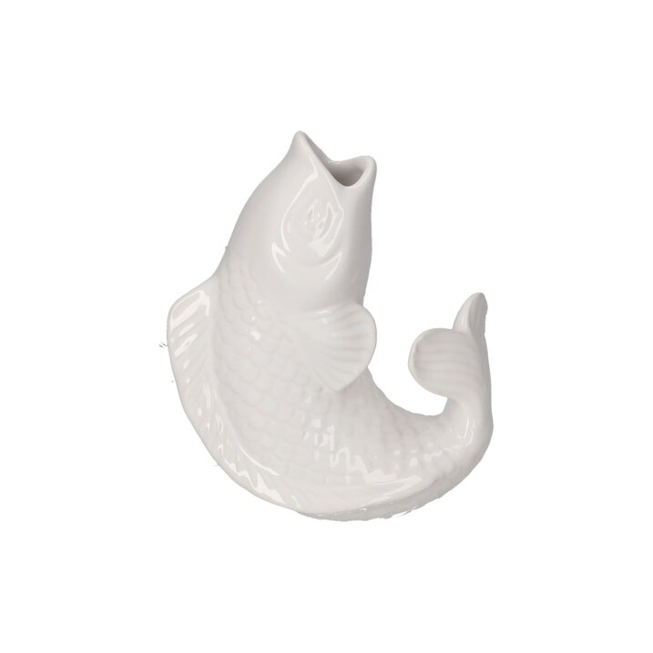 Mamsell Koi, Fisch, Vase, XS, weiß
