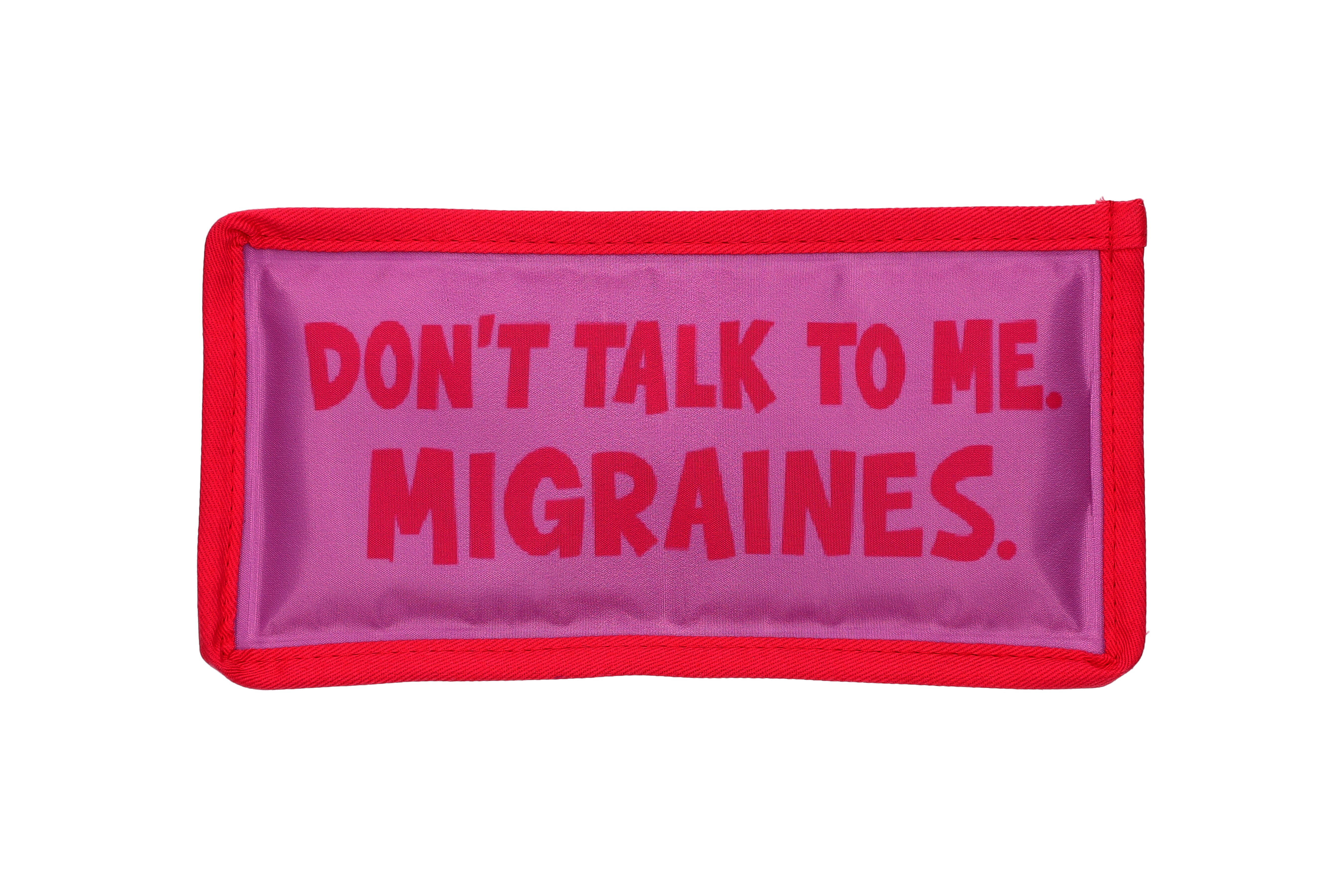 Petit Froid, refreshing pad m, motive: don´t talk to me migraines/yes, it´s that bad, light Magenta