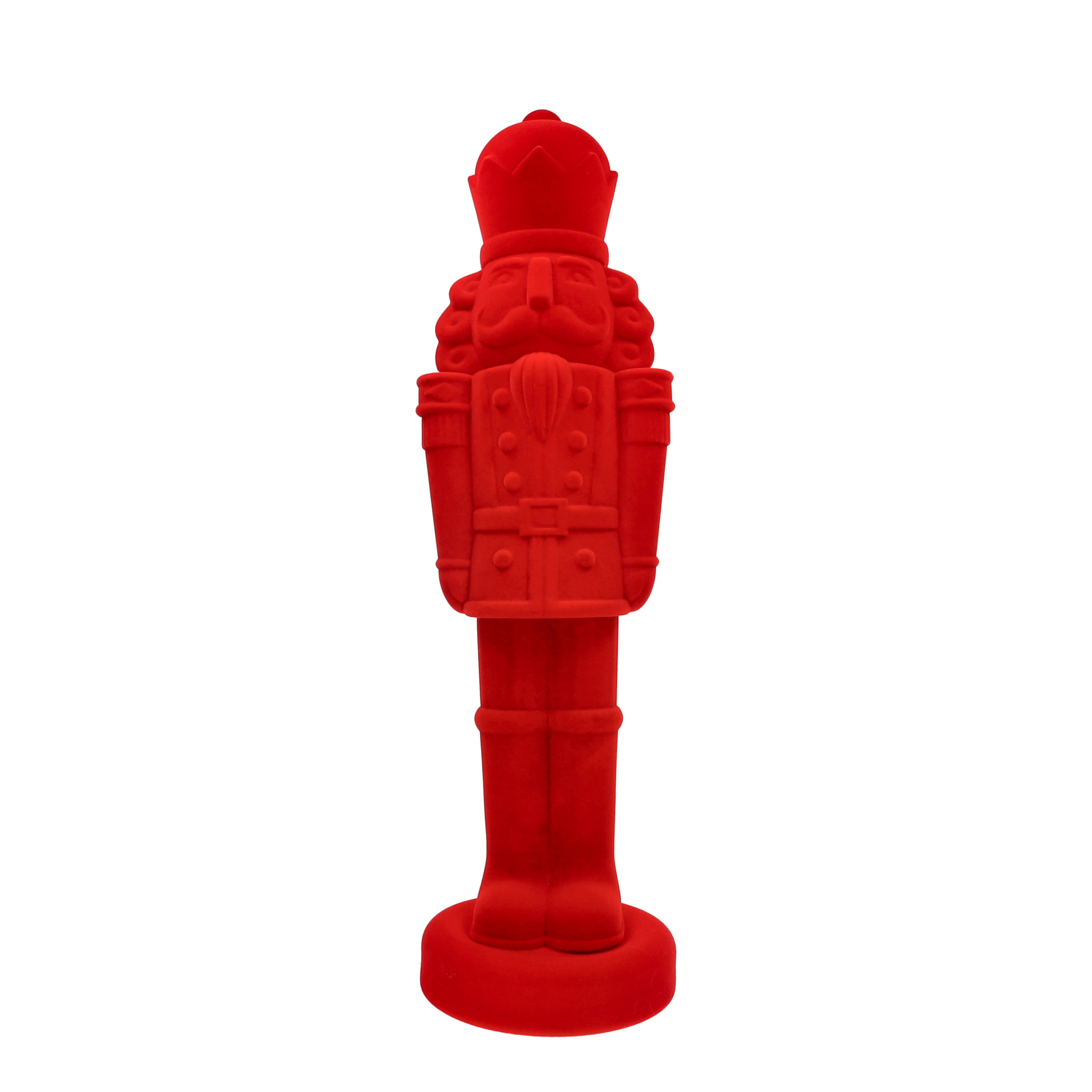 Solna, Nussknacker, geflockt, L, H81cm, rot