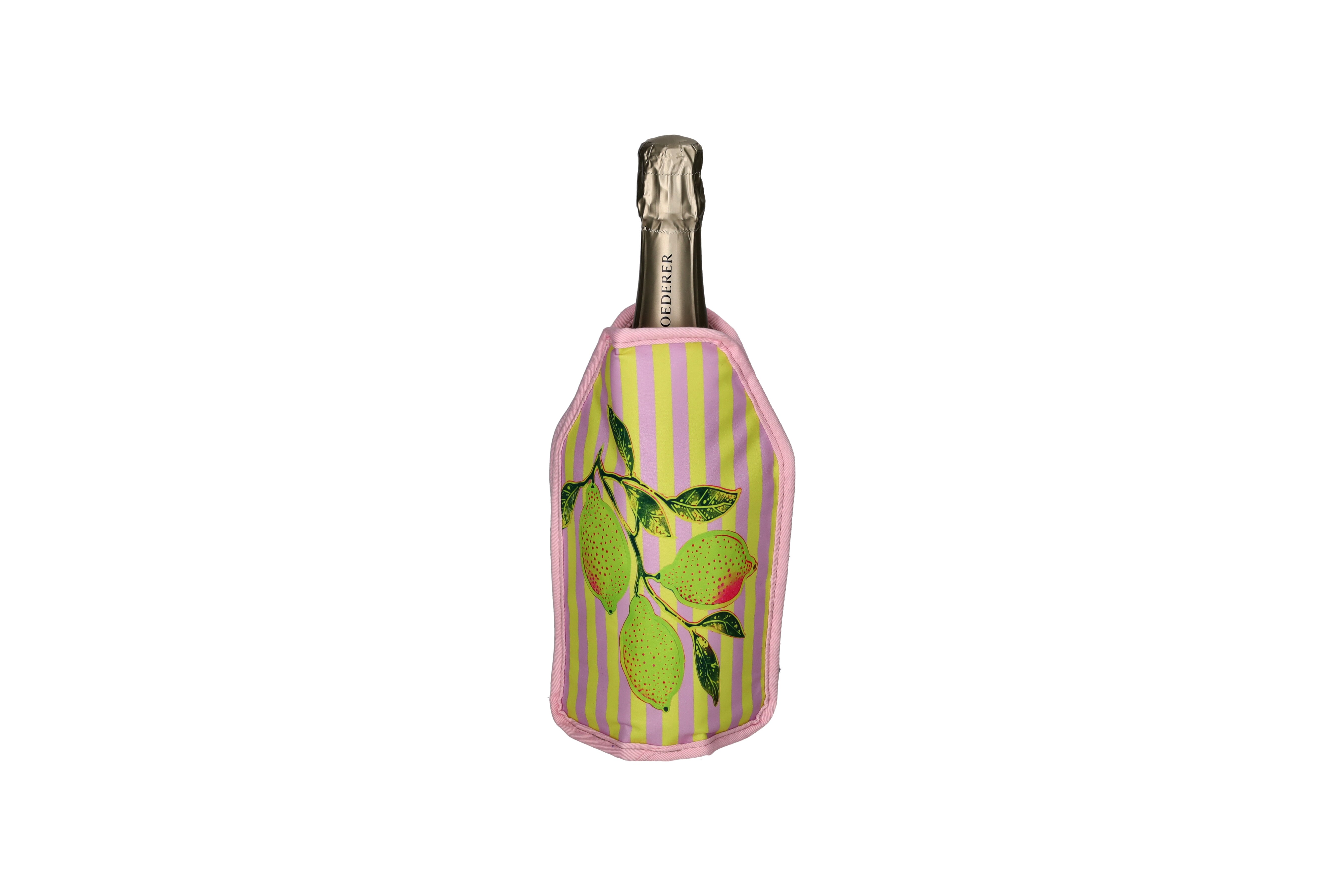 Froid, cooling sleeve, motive: lemon, pink/yellow